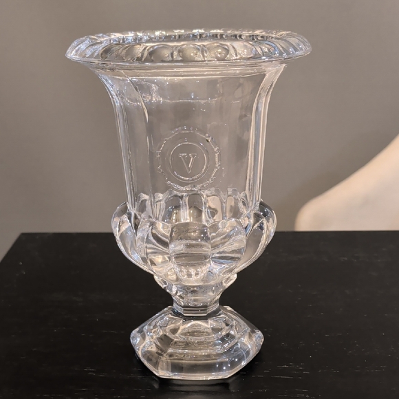 Vintage Val Saint Lambert Crystal Pedestal Vase